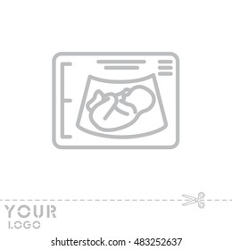Web line icon. Ultrasonography