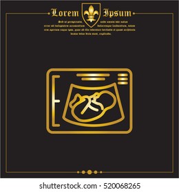 Web line icon. Ultrasonography