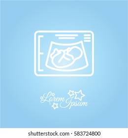 Web line icon. Ultrasonography