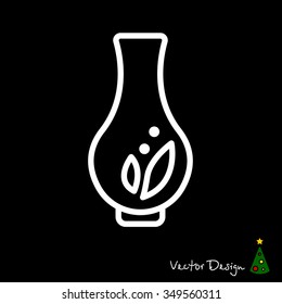 Web line icon. Vase.