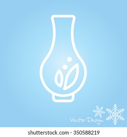 Web line icon. Vase.