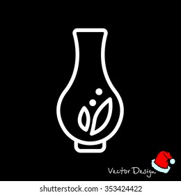 Web line icon. Vase.