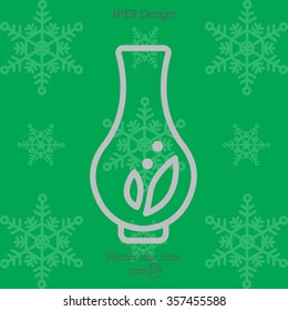 Web line icon. Vase.