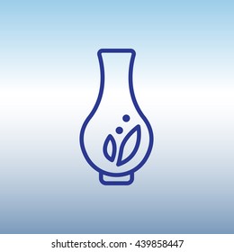 Web line icon. Vase.