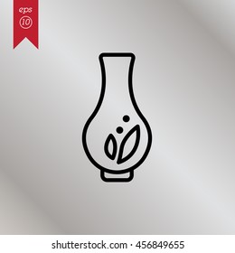 Web line icon. Vase.
