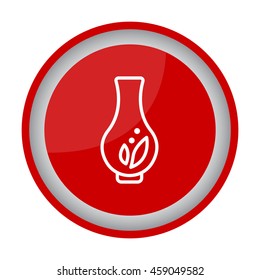 Web line icon. Vase.