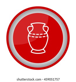 Web line icon. Vase.