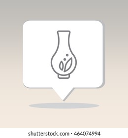 Web line icon. Vase.