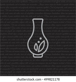Web line icon. Vase.