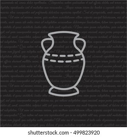 Web line icon. Vase.