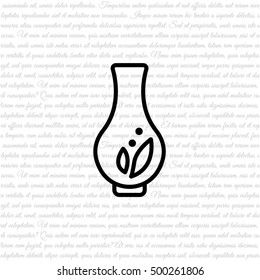 Web line icon. Vase.