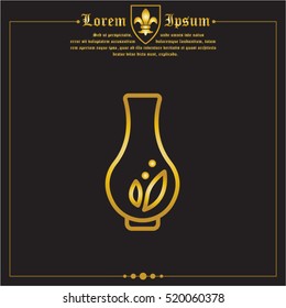 Web line icon. Vase.