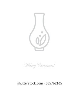 Web line icon. Vase.