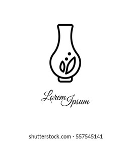 Web line icon. Vase.