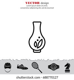Web line icon. Vase.