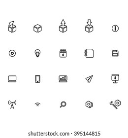 Web line icon vector for business