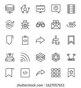 Web line icon. Vector symbol in trendy flat style on white background. Internet sings for design.