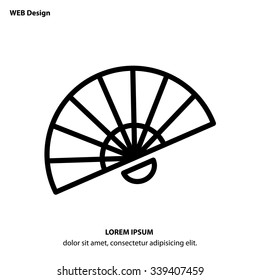 Web line icon. Veer, fan