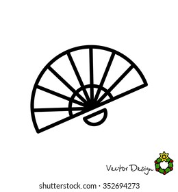 Web line icon. Veer, fan