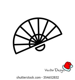 Web line icon. Veer, fan