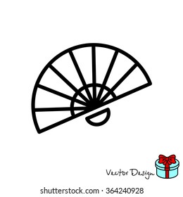Web line icon. Veer, fan
