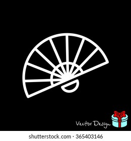 Web line icon. Veer, fan