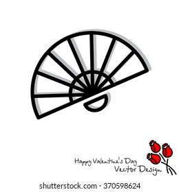 Web line icon. Veer, fan