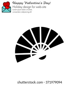 Web line icon. Veer, fan