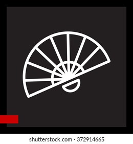 Web line icon. Veer, fan