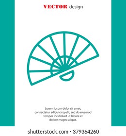 Web line icon. Veer, fan