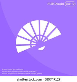 Web line icon. Veer, fan