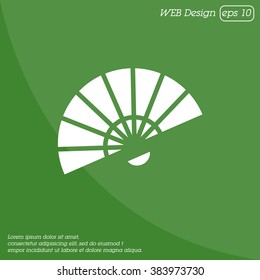 Web line icon. Veer, fan