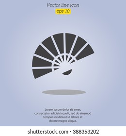 Web line icon. Veer, fan