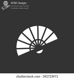 Web line icon. Veer, fan