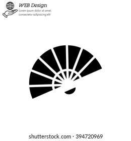 Web line icon. Veer, fan