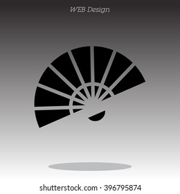 Web line icon. Veer, fan