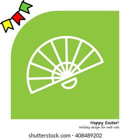 Web line icon. Veer, fan