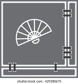 Web line icon. Veer, fan
