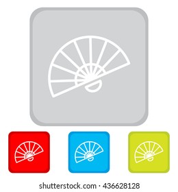 Web line icon. Veer, fan