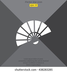 Web line icon. Veer, fan
