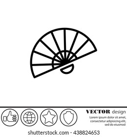 Web line icon. Veer, fan