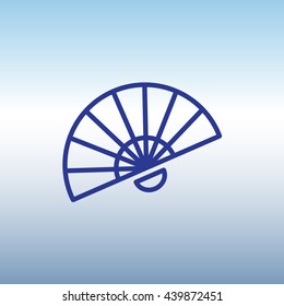 Web line icon. Veer, fan
