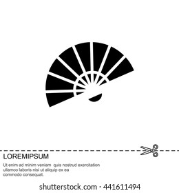 Web line icon. Veer, fan
