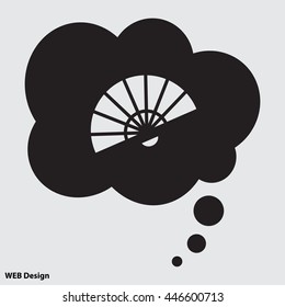 Web line icon. Veer, fan