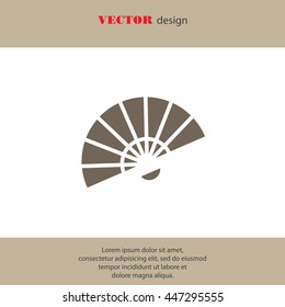 Web line icon. Veer, fan