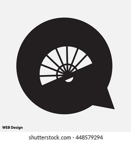 Web line icon. Veer, fan