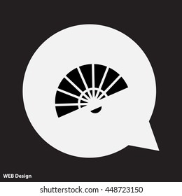 Web line icon. Veer, fan