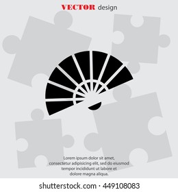 Web line icon. Veer, fan