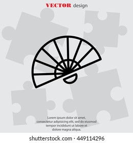 Web line icon. Veer, fan