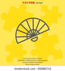 Web line icon. Veer, fan